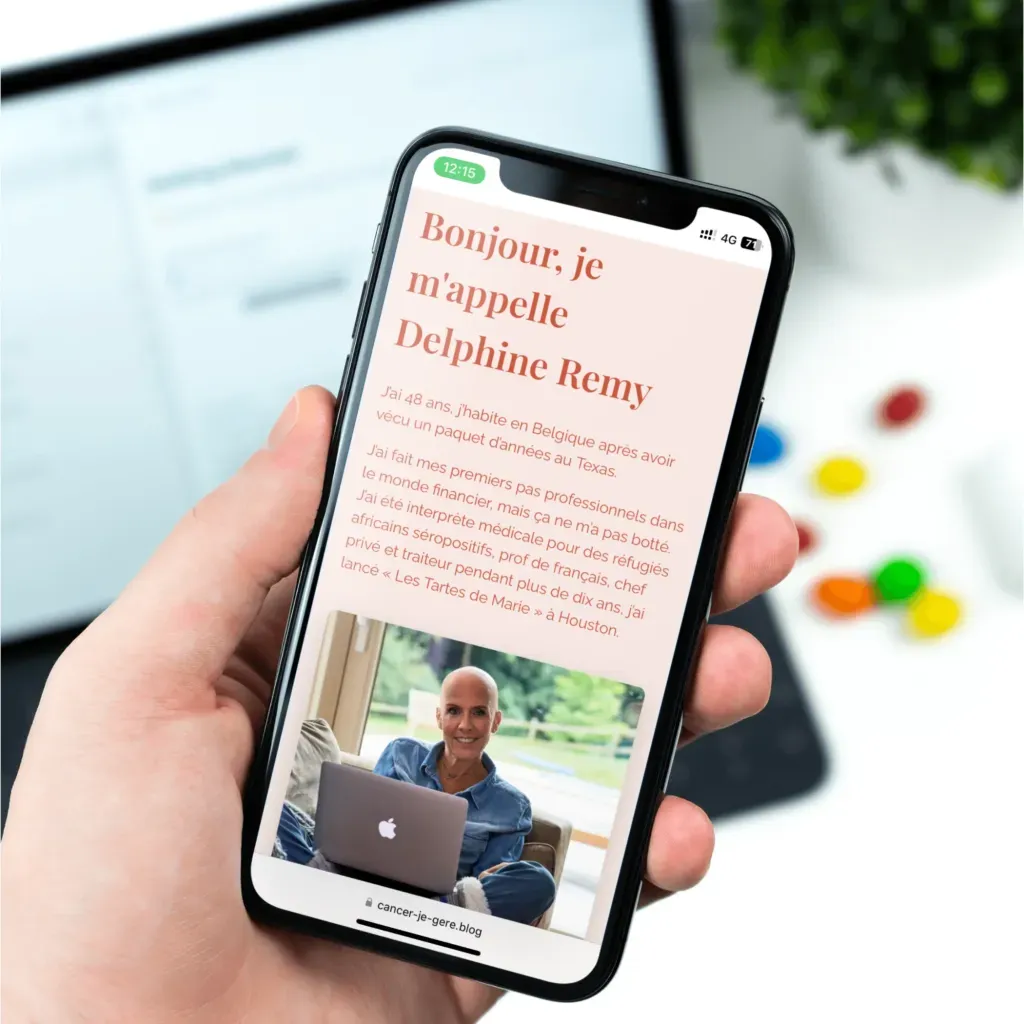 Deuxième image de présentation du projet réalisé pour Cancer ? Je gère !