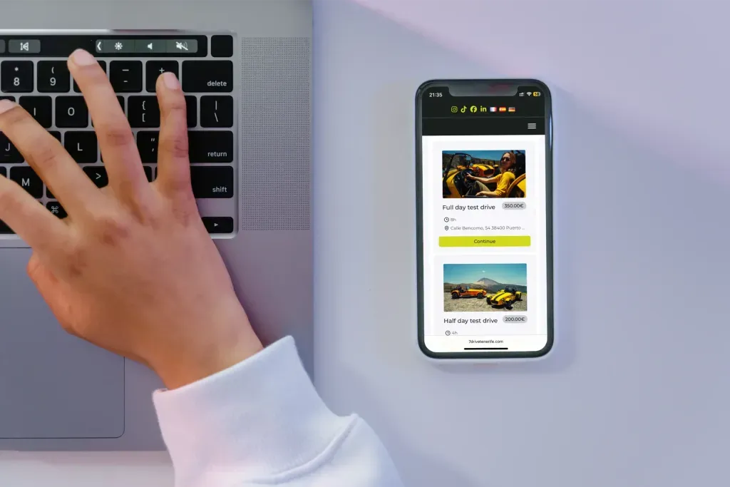 Présentation du projet réalisé pour 7Drive Tenerife